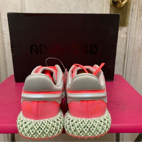 adidas 4D Run Signal Coral White FW6838 Men's Size 9.5, 10, 10.5 - Picture 3 of 4